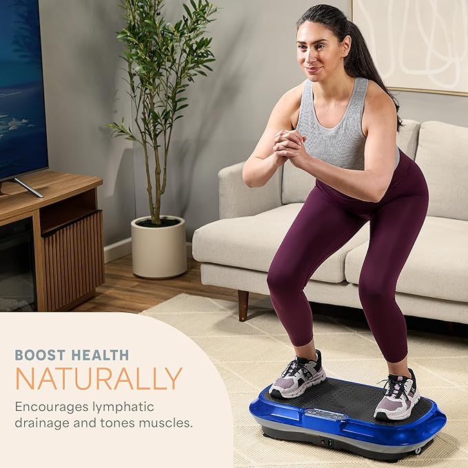 Lifepro Waver Vibration Plate Exercise Machine for Lymphatic Drainage, Muscle Activation, Full-Body