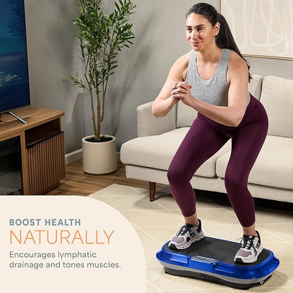 Lifepro Waver Vibration Plate Exercise Machine for Lymphatic Drainage, Muscle Activation, Full-Body