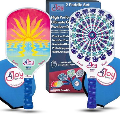 4Joy Pickleball Paddle Premio Series - Thermoformed Premium T700 Carbon Fiber Pickleball Paddless