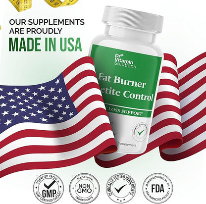 DR VITAMIN SOLUTIONS Fat Burner & Appetite Control Weight Loss Supplements for Women & Men