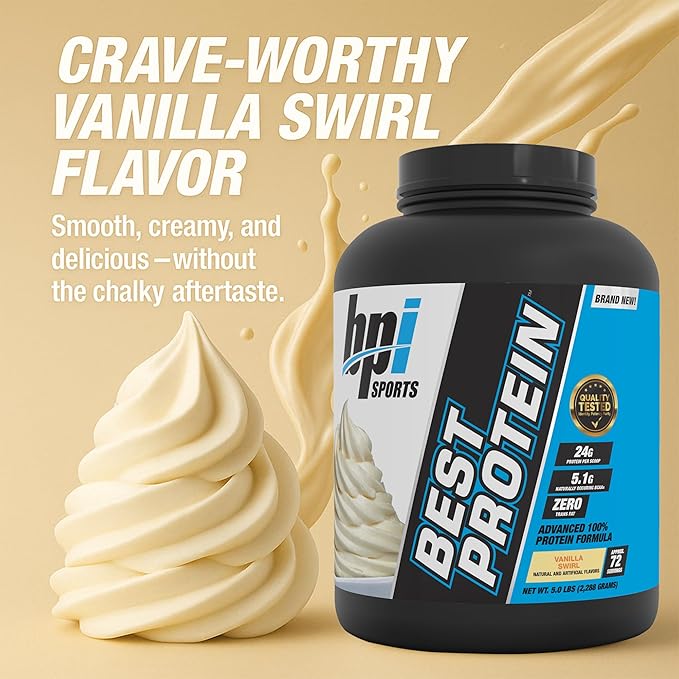 BPI Sports Best Protein ??100% Whey Protein Powder ??Muscle Growth, Recovery, Meal Replacement ??No