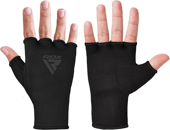 RDX Boxing Hand Wraps Inner Gloves Men Women, Half Finger Elasticated Bandages, Under Mitts Fist