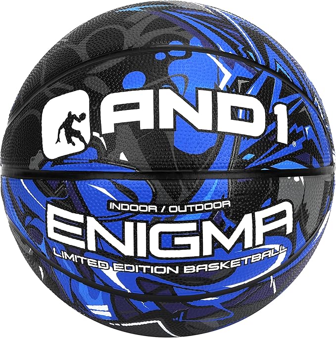 AND1 Enigma Basketball - Streetball for Indoor and Outdoor Use, Deep Channel Construction and