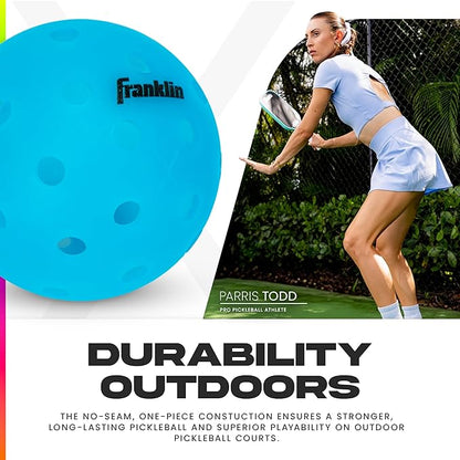 Franklin Sports X-40 Outdoor Pickleballs - Official Ball of USA Pickleball, APP Tour + US Open