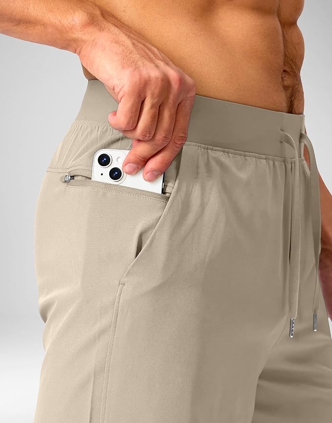 Men's Running Shorts with Zipper Pockets 9 Inch/ 7 Inch / 5 Inch Lightweight Quick Dry Gym Workout
