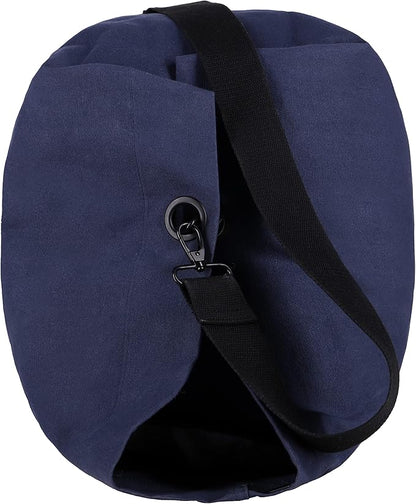 WHITEDUCK Top Load Canvas Folding Duffel Bag, Water Resistant Army Style Shoulder Bag for Men and
