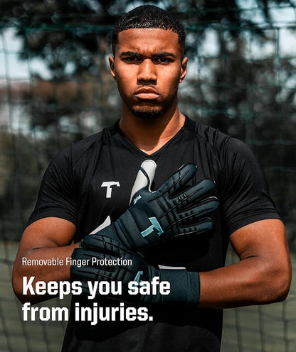 T1TAN Beast Goalkeeper Gloves - with Finger Protection - Soccer Goalie Gloves Adult - Professional