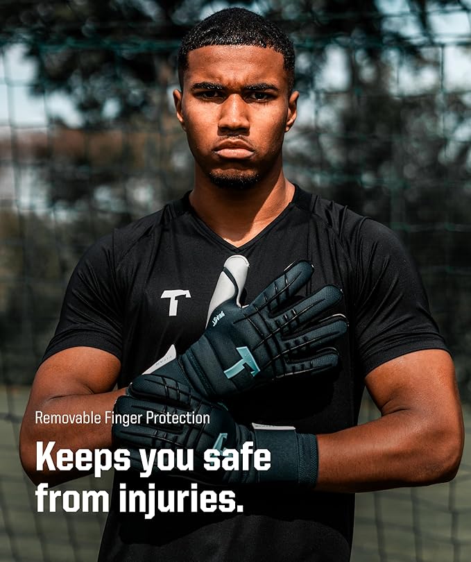 T1TAN Beast Goalkeeper Gloves - with Finger Protection - Soccer Goalie Gloves Adult - Professional