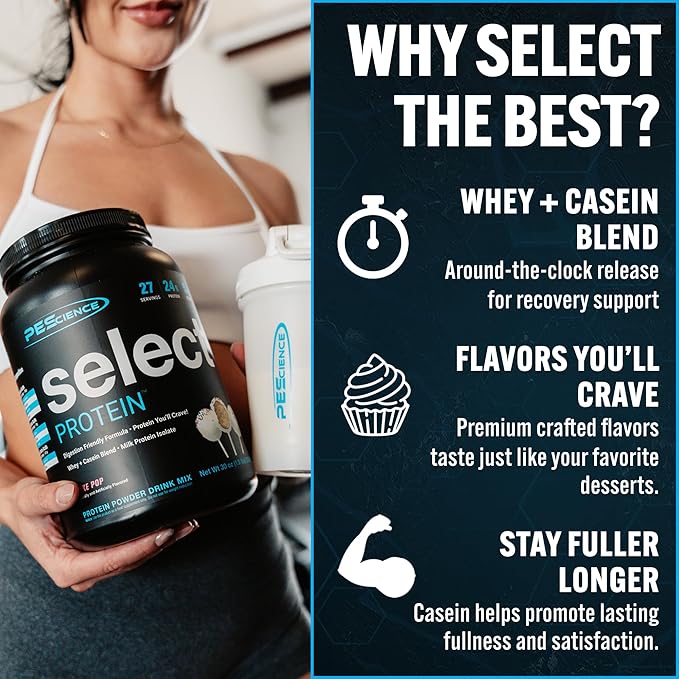 PEScience Select Protein Powder Variety Pack - 5 Flavors - 25 Servings - Protein Powder Sample
