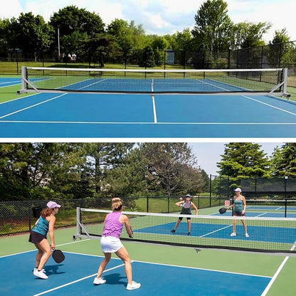 Pro Pickleball Net Portable with Wheels – 22ft Heavy Duty Pickleball Net System with Sturdy