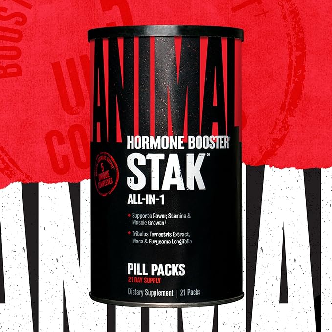 Animal Stak ??Complete Natural Hormone Booster Supplement with Tribulus ??Natural Testosterone