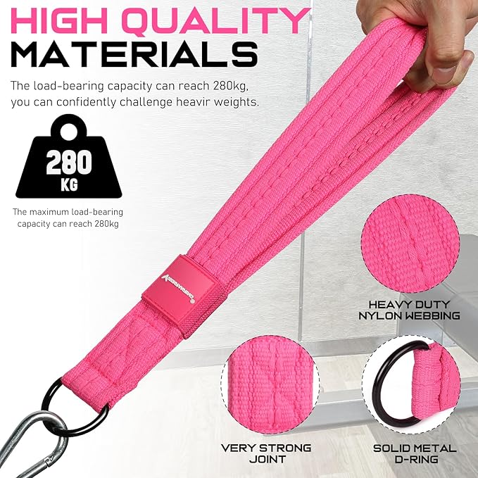 Tricep Rope Cable Attachment Handles for Gym, 13inch Exercise Handles, Tricep Pull Down Attachments
