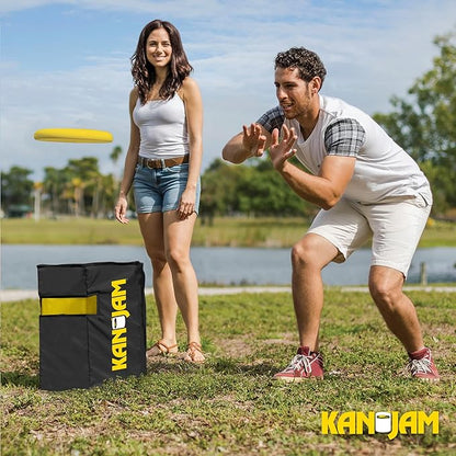 Kan Jam Travel - Foldable Outdoor Disc Toss Game for The Back Yard, Beach, Park, Tailgates, and More