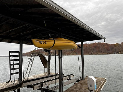 Tie Boss Kayak Hanger, Cargo Ceiling Storage, Overhead Storage, Watercraft Garage Storage, Hoist