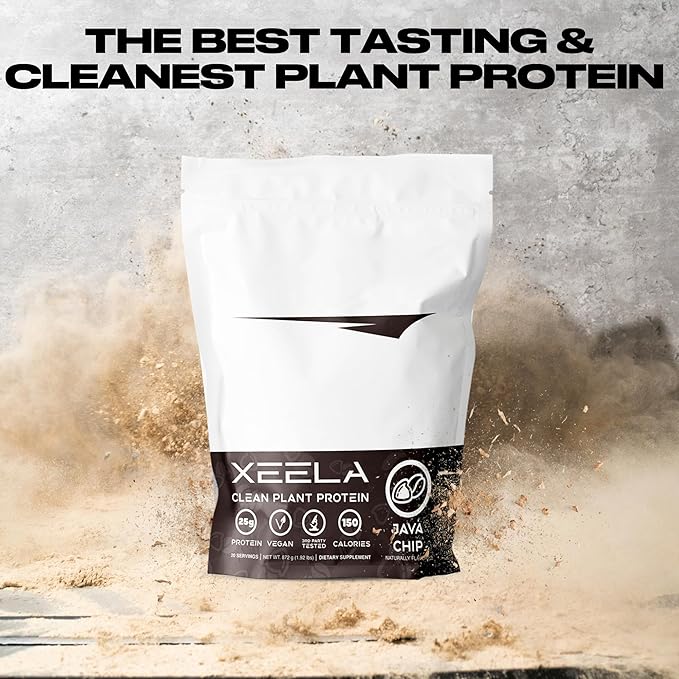 XEELA Plant Based Vegan Protein Powder - Independently Tested - 25g High Protein, Pea Protein for
