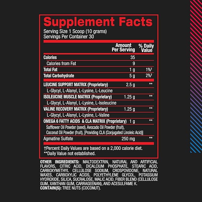 BPI Sports Best BCAA Powder - Muscle Recovery Support - Branched Chain Amino Acids | Building