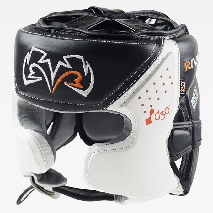 RIVAL Boxing RHG10 Intelli-Shock Headgear, D3O Front and Side Padding, Hook and Loop Back