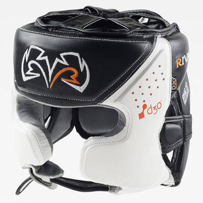 RIVAL Boxing RHG10 Intelli-Shock Headgear, D3O Front and Side Padding, Hook and Loop Back