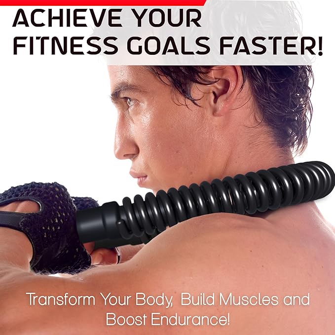 Zenooze's Power Twister Flex Bar, The Ultimate Upper Body Exercise Equipment for Strengthening Your