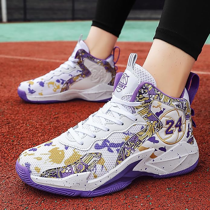 Boys Basketball Shoes Breathable Indoor Athletic Shoes Youth Outdoor Fashion Sneakers Comfortable