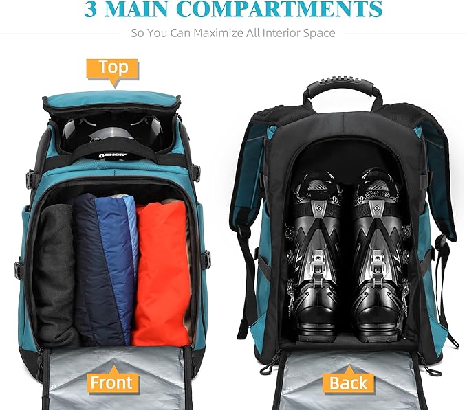 Ski/Snowboard Boot Bag/Skating Bag | Excellent for Store and Transport Gear, Jacket, Helmet