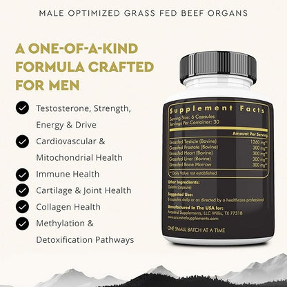 Ancestral Supplements Mofo, Supplements for Men, Support for Energy Levels and Overall Men's Health