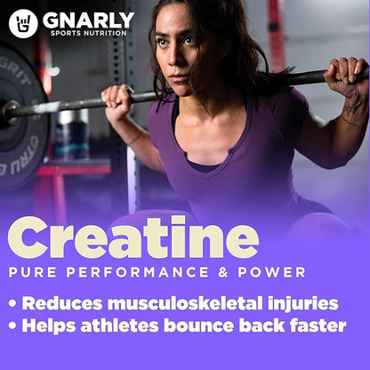 Gnarly Nutrition Creatine Powder – Creapure, Vegan Creatine Supplement – NSF Sport Certified