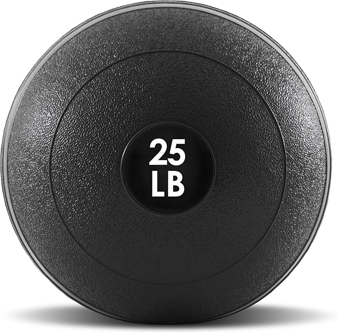 ProsourceFit Slam Medicine Balls 5, 10, 15, 20, 25, 30, 50lbs Smooth and Tread Textured Grip Dead
