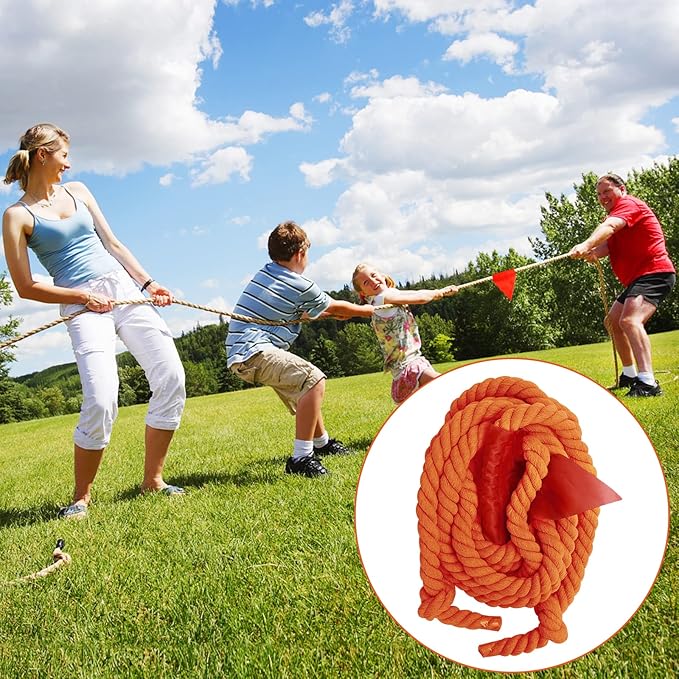 CWLAKON Field Day Games Tug of War Rope, Outdoor Games for Kids, Teens and Adults, Family Reunion