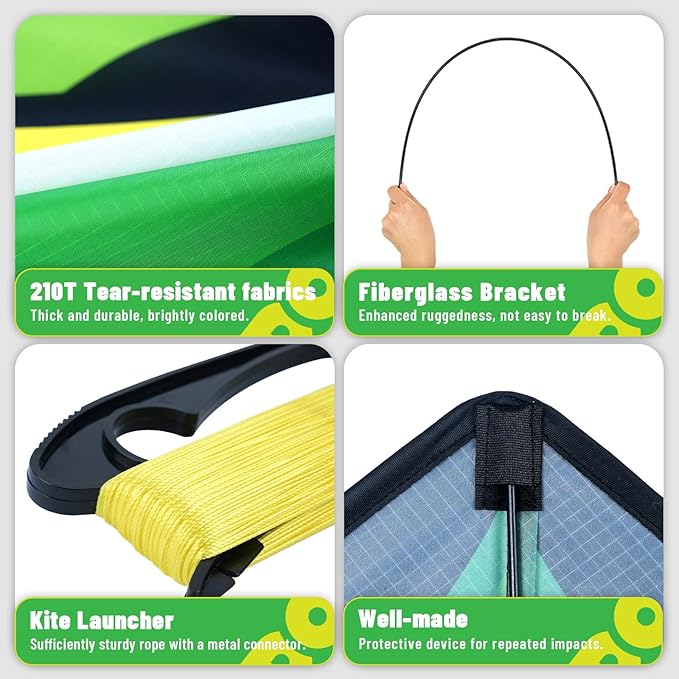 Triangular-Shaped Kite - Easy to Control, with an Eye-catching Design, it is Perfect for Outdoor