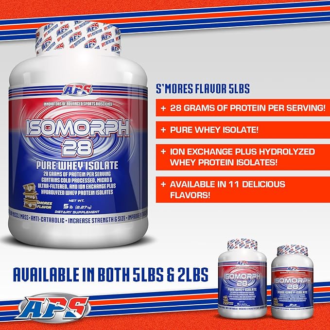 APS Nutrition Isomorph 28 Protein Powder | Pure Whey Isolate | Cold Pressed, Ultra- Filtered, & Ion