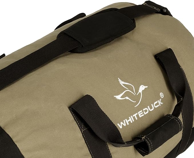 WHITEDUCK Heavy Duty Canvas Duffel Bag for Men and Women - Foldable Military Army Style Duffel Bag