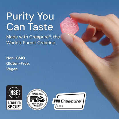 Create Creatine Monohydrate Gummies for Men & Women - Boost Focus, Strength, and Endurance