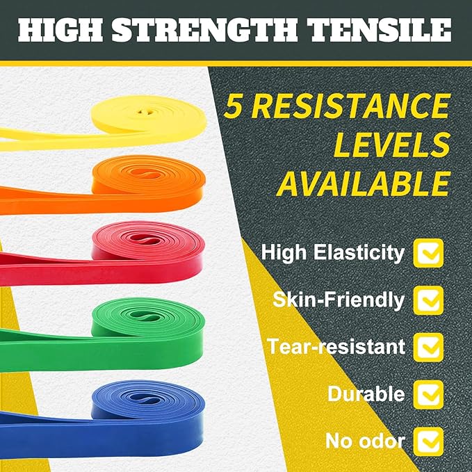 Exercise Bands Resistance Bands for Working Out,Pull Up Bands Set,at Home Workout Equipment,Workout