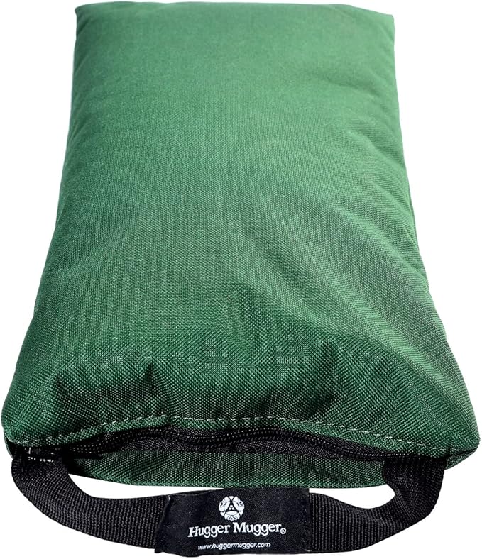 Hugger Mugger 10lb Yoga Sandbag - Adds Weight to Your Poses, Zipper Cover, Sturdy Handle, Silica