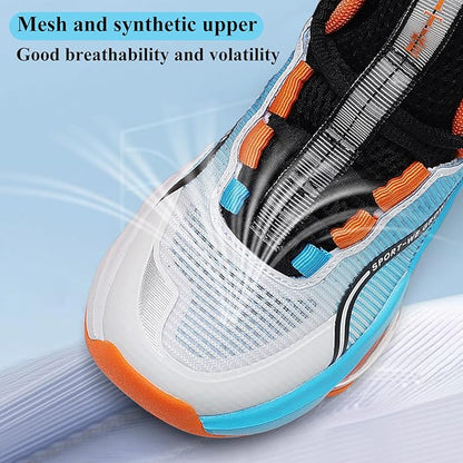 JMFCHI Kids Basketball Shoes High-top Sports Shoes Sneakers Durable Lace-up Non-Slip Running Shoes