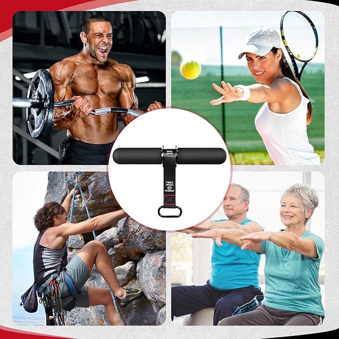 FitBeast Forearm Strengthener & Forearm Exerciser, Wrist Roller with Thicker Handle, Forearm
