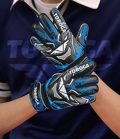 Goalkeeper Gloves for Kids & Youth – Soccer Goalie Gloves, Strong Latex Grip, Double Wrist Support