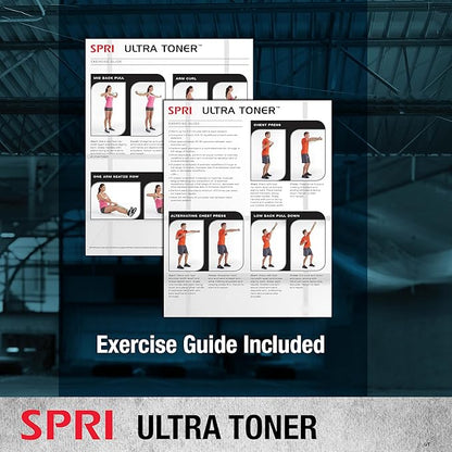 SPRI Ultra Toner Figure 8 Resistance Band with Padded Handles Great for Stretch, Exercise, Fitness