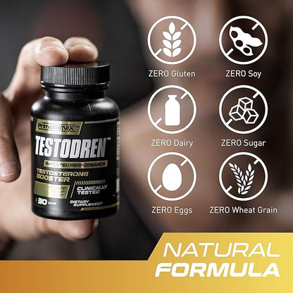 Testodren Advanced Testosterone Booster for Men | Natural Stamina, Endurance, Energy & Strength