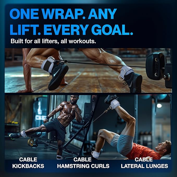 Modvel Gym Ankle Strap for Cable Machines ??Glute & Leg Kickback Ankle Straps for Gym Workouts