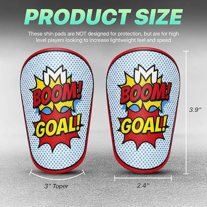 MiniGuards - Mini Shin Guards for Soccer Players - Tiny Shin Pads for Men, Women, Teens - Miniature