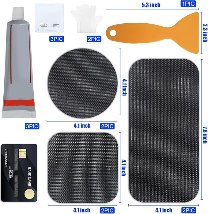 Ground Stakes Trampoline Patch Repair Kit 3 Sizes Patches | Repair Trampoline Mat Tear or Hole