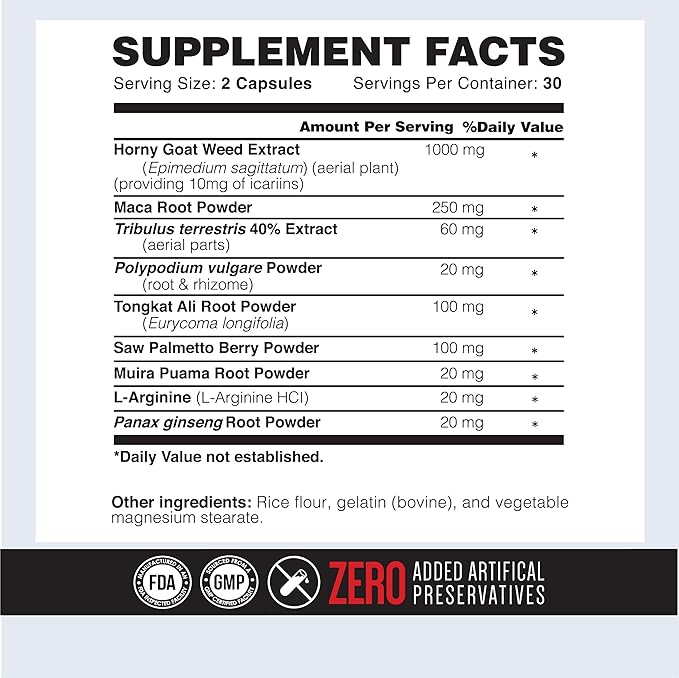 ONL Bull Blood Testosterone Booster - High Potency Male Enhancing Testosterone Supplement for