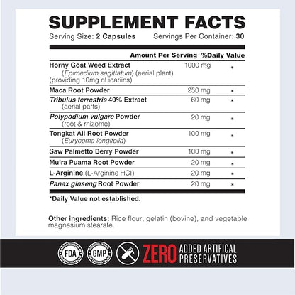ONL Bull Blood Testosterone Booster - High Potency Male Enhancing Testosterone Supplement for