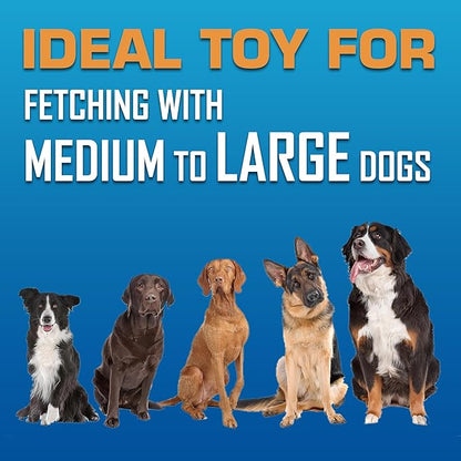 Nerf Dog Atomic Flyer Outdoor Dog Toy, 10 Inch Flying Disc Dog Fetch Toy, Rubber Dog Toy for Medium