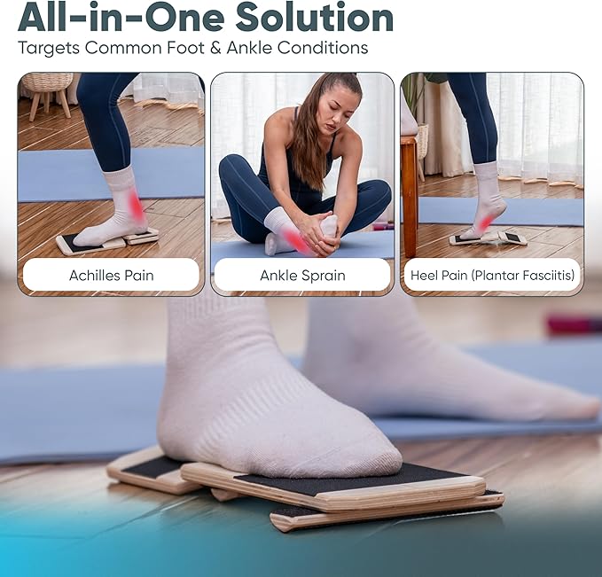 Balance Board ??Foot & Ankle Strengthener | Plantar Fasciitis Relief, Achilles Tendonitis &