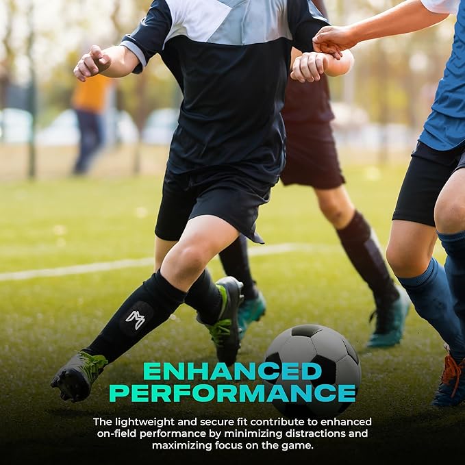 Mini Shin Guards Soccer – Built in Shin Pad Sleeves for Mens, Women, Teens - Small Shin Guards