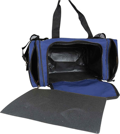DALIX 17" Duffle Bag Dual Front Mesh Pockets (Black Gold Gray Dark Green Navy Blue Maroon Royal