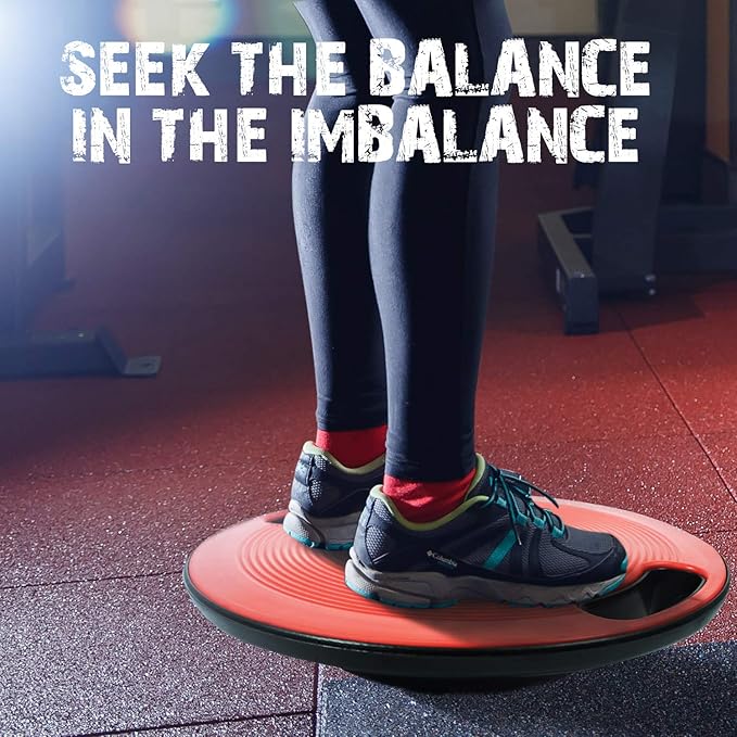 Yes4All Upgraded Wobble Balance Board, 16.34" TPE Non-slip, Stability Board for Home Gym, Standing